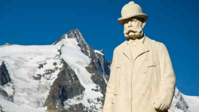 Kaiser Franz Josef Statue vor dem Grossglockner