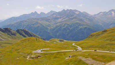 Panorama view of the Grossglockner High Alpine Road